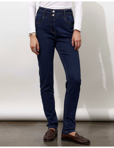 Jean long slim BLEU Femme