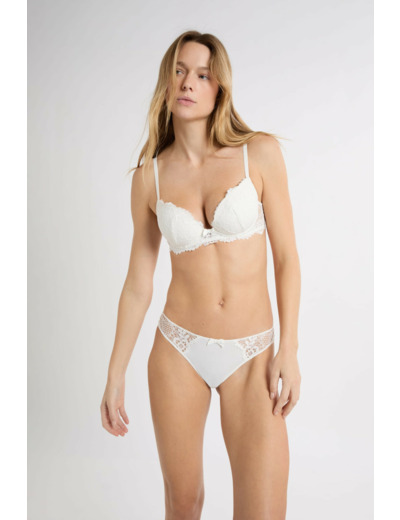 Hipster en microfibre et dentelle,Hipster en microfibre et dentelle;${refinementColor}