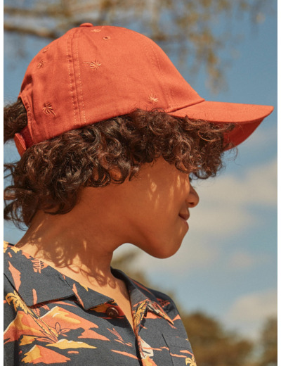 Casquette en twill roux