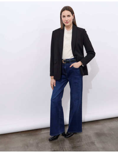 Veste tailleur unie NOIR Femme