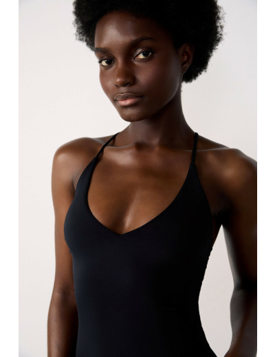 Maillot de bain 1 pièce détail au dos