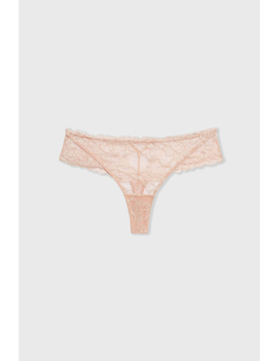 Tanga dentelle et tulle