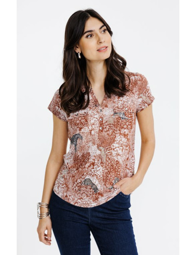 Tee-shirt imprimé manches courtes