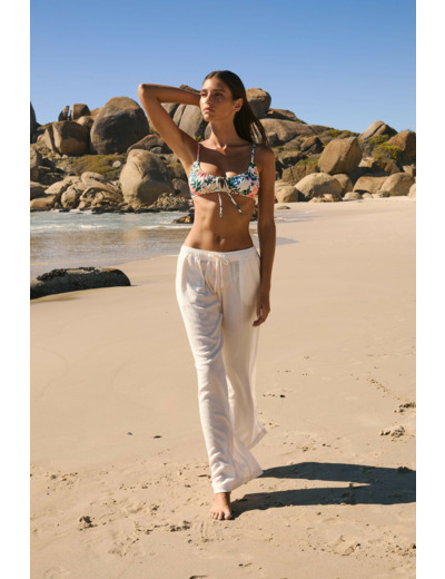 Pantalon fluide élastiqué,Pantalon fluide élastiqué;${refinementColor}