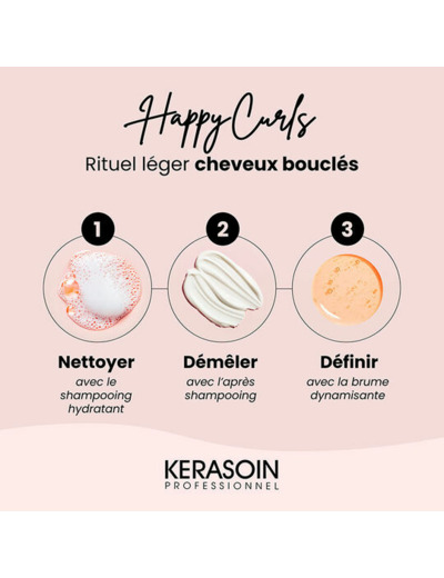 Rituel léger cheveux bouclés Happy Curls
