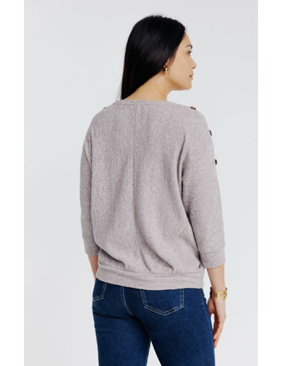 Tee-shirt uni manches 3/4