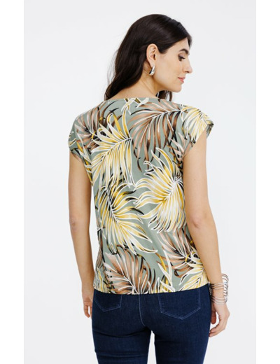 Tee-shirt manches T col v