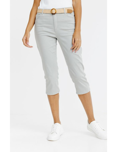 Pantalon corsaire avec ceinture