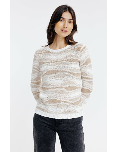 Pull maille fantaisie brillante