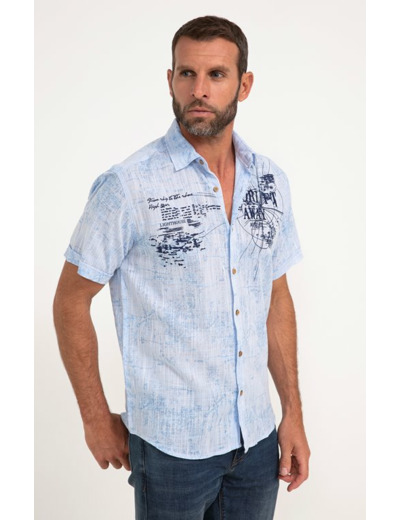 Chemise manches courtes travel