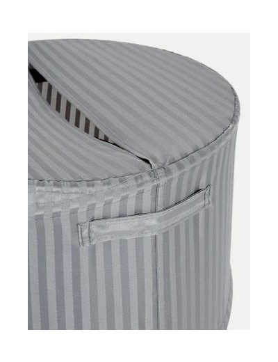 Corbeille à linge pliable à rayures