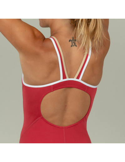 Maillot de Bain de Natation une pièce femme Kamiye+ rubi