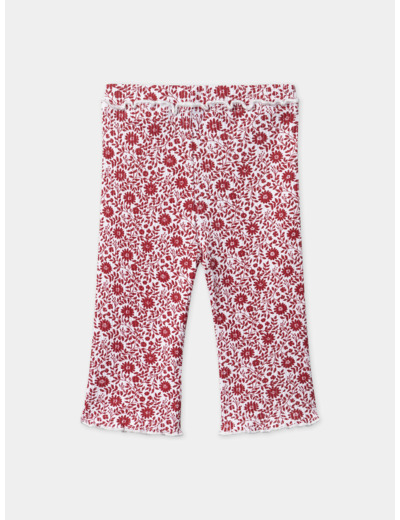 Legging flare fleuri