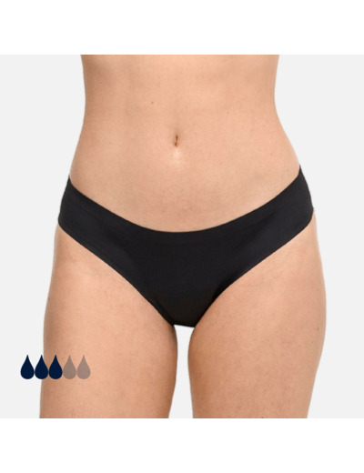 Bas de Maillot de Bain Menstruel Sans Coutures | Femme & Ado | Flux Moyen | Nina