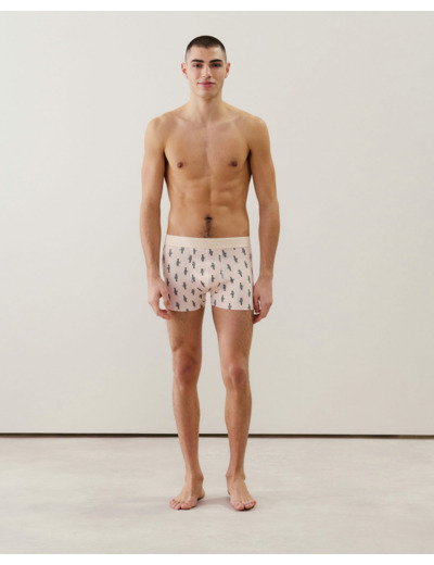 Boxer en microfibre à motifs