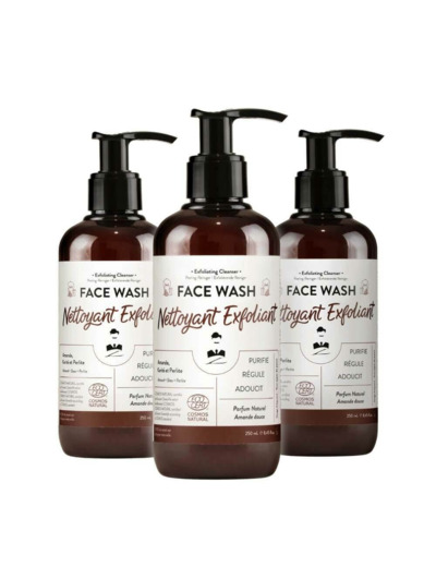 Face Wash - Gel Nettoyant Exfoliant X 3