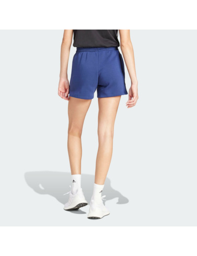 Short de fitness femme, bleu