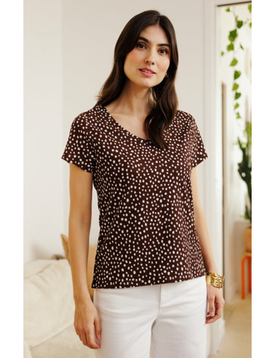 Tee-shirt manches courtes à pois