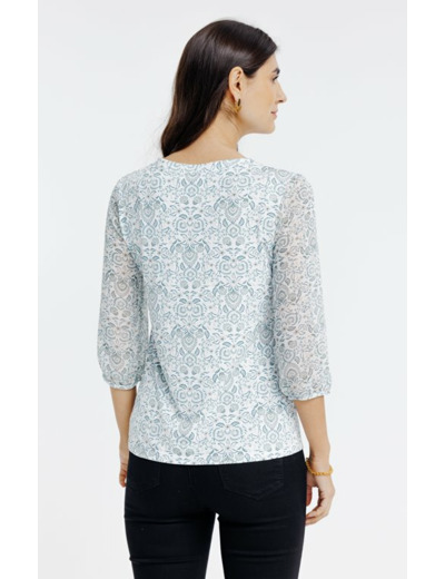 Tee-shirt imprimé manches 3/4