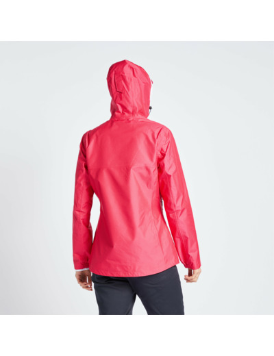 Veste imperméable de voile - veste de pluie sailing 100 femme all over rose
