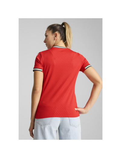 Maillot Home Portugal 2025 Femme PUMA Sport Red Sugared Almond Beige
