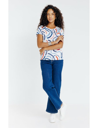 Tee-shirt imprimé manches courtes