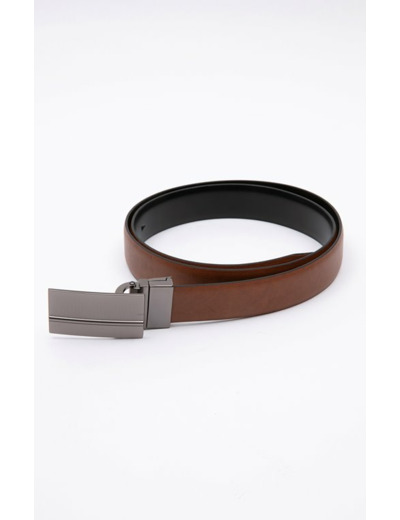 Ceinture en cuir homme à plaque