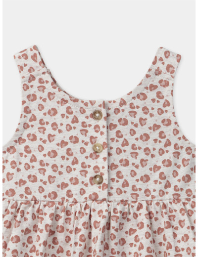 Robe sans manches imprimé léopard