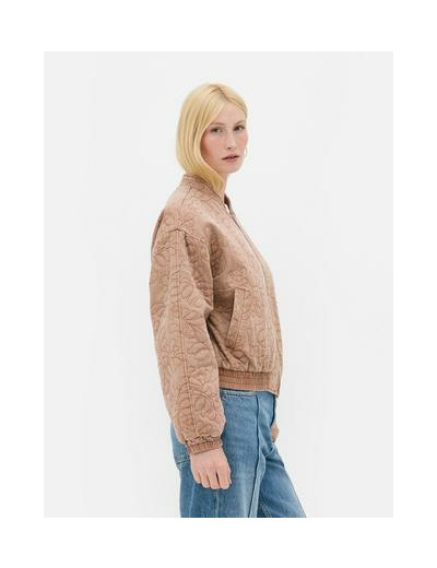 Blouson bomber matelassé à motif floral