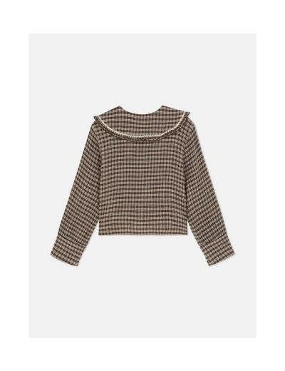 7–15 ans | Chemisier à carreaux vichy et zigzag