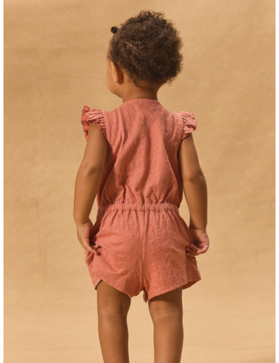 Combinaison courte brodée