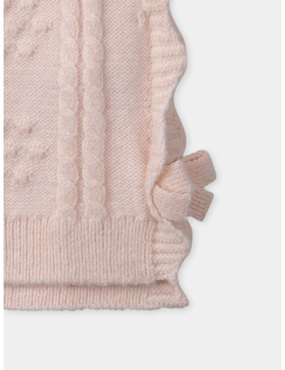 Pull torsadé sans manches