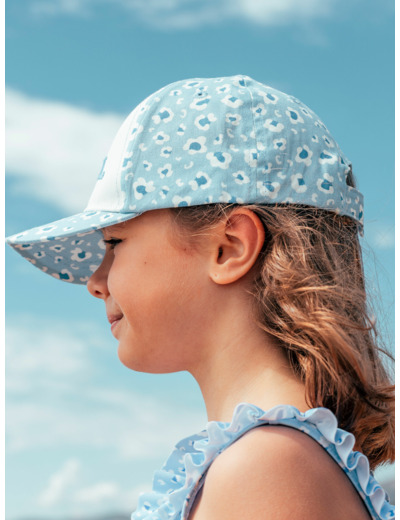 Casquette imprimé léopard et brodée