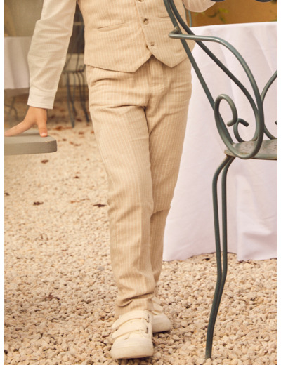 Pantalon de costume beige