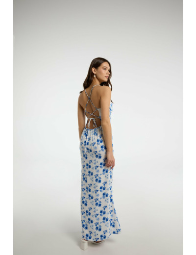 Robe midi en viscose