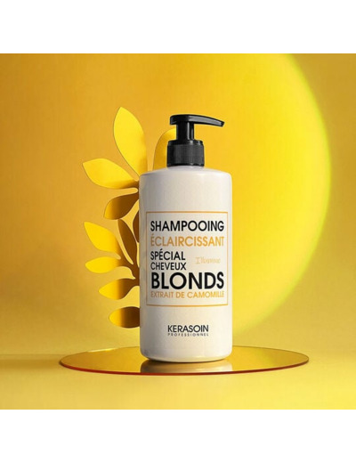 Shampooing éclaircissant spécial cheveux blonds