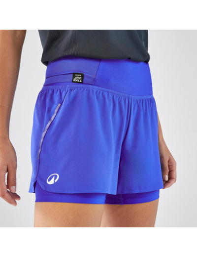 Short de tennis hip ball femme - TSH DRY HIP BALL F Bleu électrique