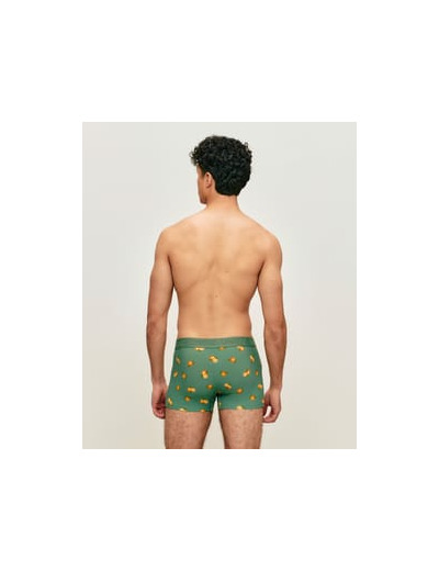 Boxer en coton motifs oranges