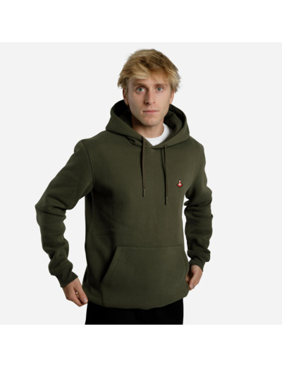 Sweat-shirt de skateboard hd500 resistant kaki