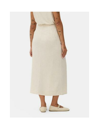 Jupe mi-longue à nouer sur le côté