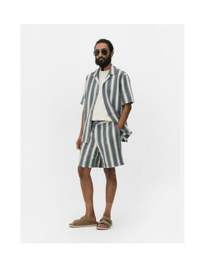 Short rayé en crochet