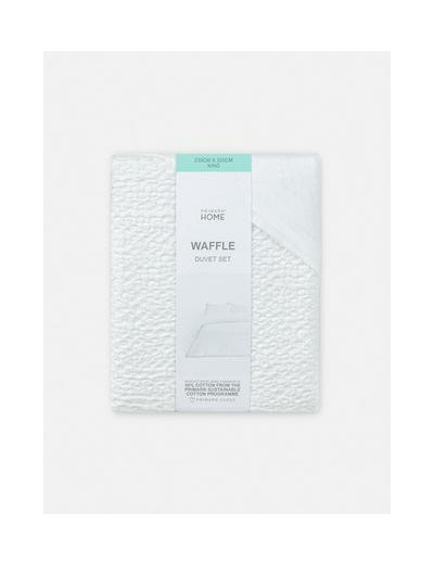 Housse de couette king size à texture gaufrée