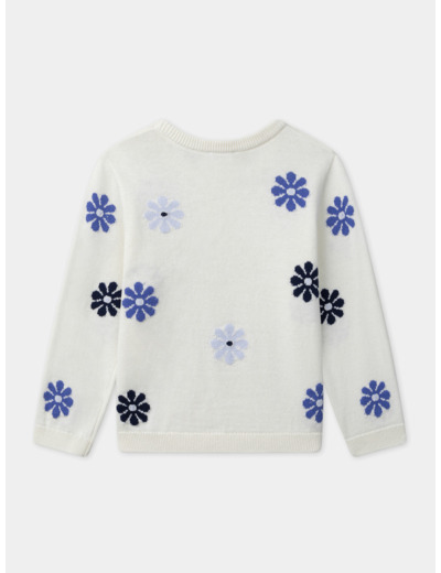 Pull à fleurs