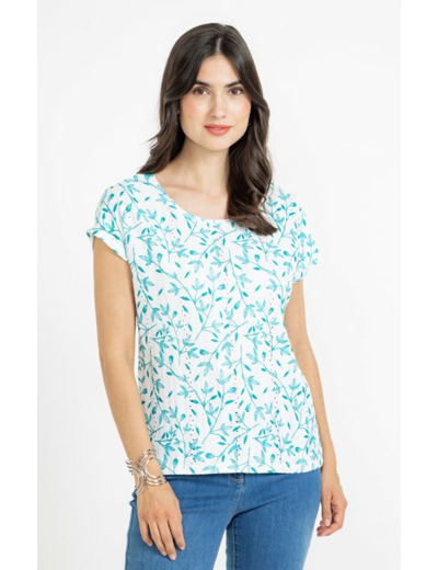 Tee-shirt brodé manches courtes