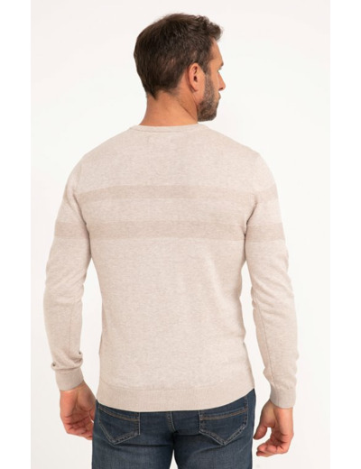 Pull col rond uni Sably