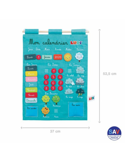 CALENDRIER BASIC BLEU