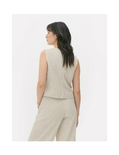 Gilet de costume à fines rayures