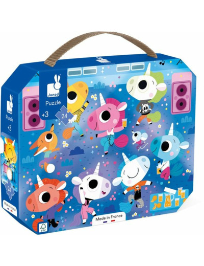 PUZZLE 24 PIÈCES CONCERT LICORNES