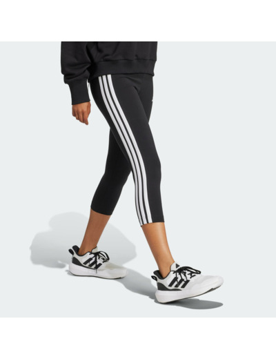 Legging de fitness en coton pour femme, noir