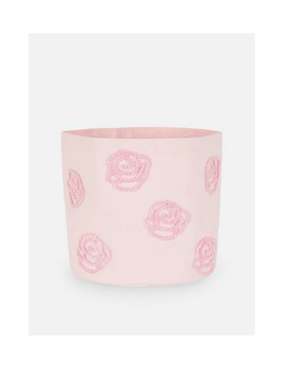 Panier de rangement souple en tissu touffeté